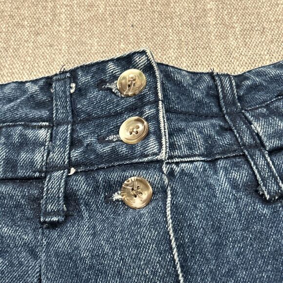 Private Collection House Of Lloyd Jean Skirt Womens 13/14 Denim Button Pockets - Picture 5 of 8
